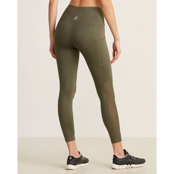 Reebok Pants - Reebok  Army Green High Waist Pocket 7/8 Leggings